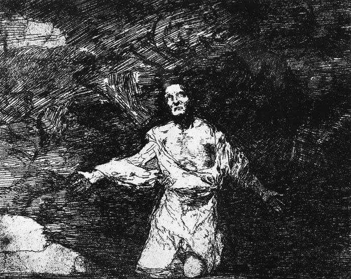 Francisco de goya y Lucientes Mournful Foreboding of What is to Come oil painting image